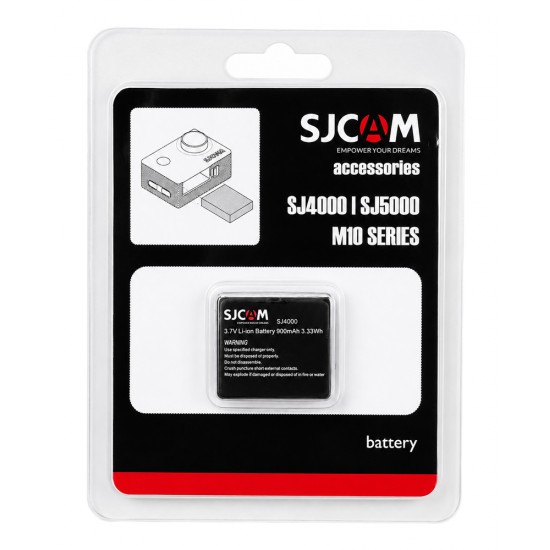 SJCAM μπαταρία για SJ4000 series action κάμερες, 900mAh