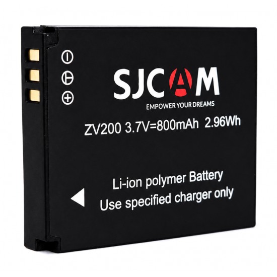 SJCAM μπαταρία για ZV200 φωτογραφική μηχανή, 800mAh