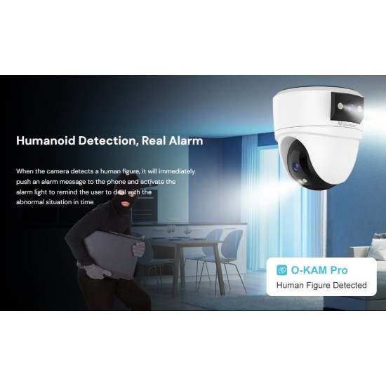 VSTARCAM smart κάμερα CS2DR, 3MP, dual lens, WiFi, PTZ, SD