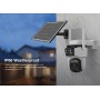 VSTARCAM smart ηλιακή κάμερα BG621DR, dual lens, 3MP, 4G, SD, PTZ, IP66