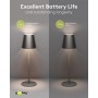 GOOBAY επιτραπέζιο φωτιστικό 77673, 3000K, dimmable, επαναφορτιζόμενο, μαύρο