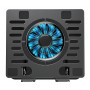POWERTECH βάση & ψύξη laptop PT-1630 έως 17", 110mm LED fan, μεταλλική, μαύρη