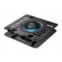 POWERTECH βάση & ψύξη laptop PT-1630 έως 17", 110mm LED fan, μεταλλική, μαύρη