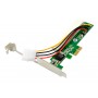 POWERTECH κάρτα μετατροπής PCIe σε PCI ST43, PLX PEX8112