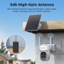 SECTEC σύστημα παρακολούθησης 4x smart ηλιακών καμερών ST-WRK04-EU με hub, 3MP, WiFi, SD, PTZ, IP66