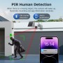 SECTEC σύστημα παρακολούθησης 4x smart ηλιακών καμερών ST-WRK04-EU με hub, 3MP, WiFi, SD, PTZ, IP66