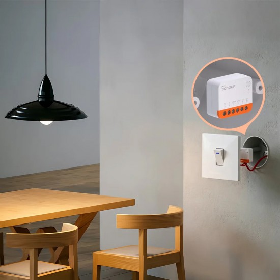 SONOFF smart διακόπτης MINIR4, 2 κανάλια, WiFi, 10A, λευκός