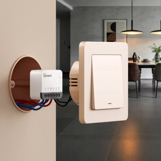 SONOFF smart διακόπτης ZBMINIR2, 1 κανάλι, ZigBee 3.0, 10A, λευκός