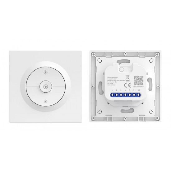 SONOFF smart επιτοίχιος διακόπτης dimmer Orb-DIM, WiFi, Matter, 400W, λευκός