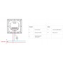 SONOFF smart επιτοίχιος διακόπτης dimmer Orb-DIM, WiFi, Matter, 400W, λευκός