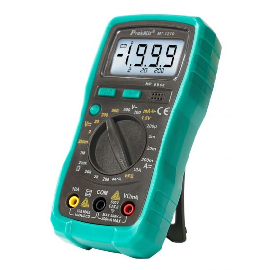 PROSKIT ψηφιακό πολύμετρο MT-1210, μέτρηση AC/DC