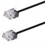 POWERTECH καλώδιο δικτύου CAB-N466, Cat 6A U/UTP, ultra slim, copper, 500MHz, 15m, μαύρο