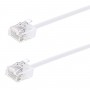 POWERTECH καλώδιο δικτύου CAB-N468, Cat 6A U/UTP, ultra slim, copper, 500MHz, 0.25m, λευκό
