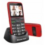 POWERTECH κινητό τηλέφωνο Sentry Eco V2, dual SIM, πλήκτρο SOS, κόκκινο