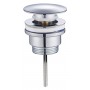 BRUNO βαλβίδα νιπτήρα Pop Up BRN-0313, 1-1/4", ανοξείδωτο ατσάλι, χρωμέ