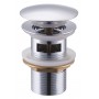 BRUNO βαλβίδα νιπτήρα Pop Up BRN-0314, 1-1/4", ορειχάλκινη, χρωμέ