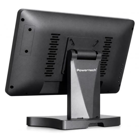 POWERTECH οθόνη αφής PT-1631, LCD, 17.3" 1920x1080p, HDMI/VGA, VESA 75x75mm, μαύρη