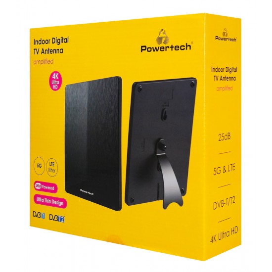 POWERTECH ψηφιακή κεραία PT-1607, 5G & LTE, DVB-T/T2, 4Κ, 25dB