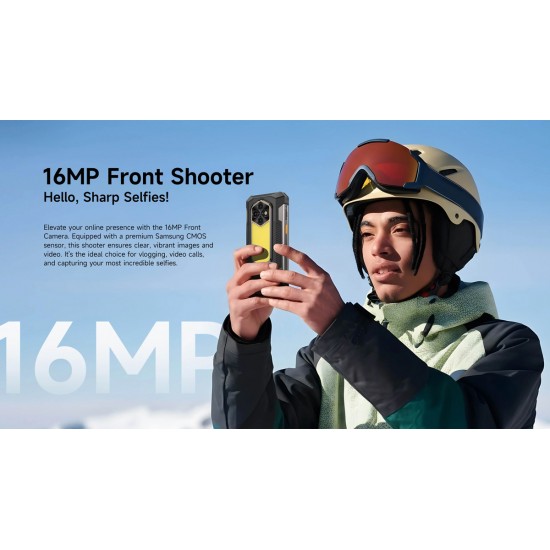 ULEFONE smartphone RugKing 5 Pro, 6.78", 8/256GB, 20000mAh, IP68/IP69K/MIL-STD-810H, μαύρο