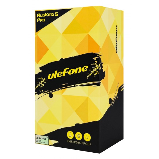 ULEFONE smartphone RugKing 5 Pro, 6.78", 8/256GB, 20000mAh, IP68/IP69K/MIL-STD-810H, μαύρο