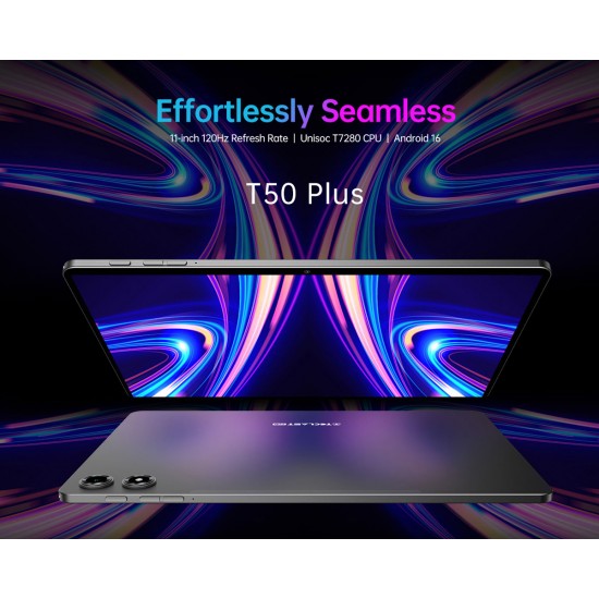 TECLAST tablet T50 Plus με πληκτρολόγιο/στυλό αφής/θήκη, 10.95", 8/128GB, 4G, Android 16, 8000mAh, γκρι