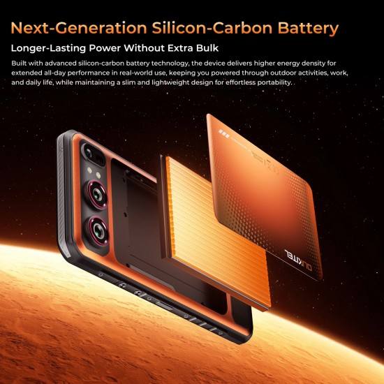 OUKITEL smartphone WP68 Air, 6.88", 12/512GB, 5G, 8000mAh, IP68/IP69K/MIL-STD-810H, πορτοκαλί