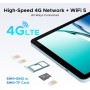DOOGEE tablet Tab G5, 10.1", 3/128GB, 4G, Android 16, 7500mAh, μπλε