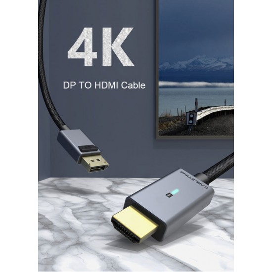CABLETIME καλώδιο DisplayPort σε HDMI CT-AV585-P02G4K, 4K/30Hz, 1.8m, μαύρο