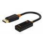 CABLETIME αντάπτορας DisplayPort σε HDMI CT-AV586-01G4K, 4K/30Hz, μαύρος