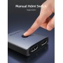 CABLETIME HDMI switch CT-HS4K-2G, 2 σε 1, 4K/60Hz, bidirectional, γκρι