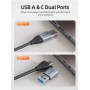 CABLETIME video capture CT-ACHC3-AG, HDMI/USB & USB-C, 4K/30Hz, γκρι