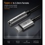 CABLETIME αντάπτορας USB-C σε 3.5mm CT-CMAUDIO, γκρι