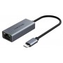 CABLETIME αντάπτορας δικτύου CT-CML100-AG, USB-C, 100Mbps Ethernet, γκρι