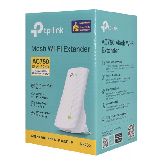 TP-LINK WiFi Range Extender AC750, V5.40