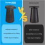 HOME USE πτυσσόμενο καρεκλάκι HUH-0269, αντοχή έως 200kg, 30x50cm, μαύρο