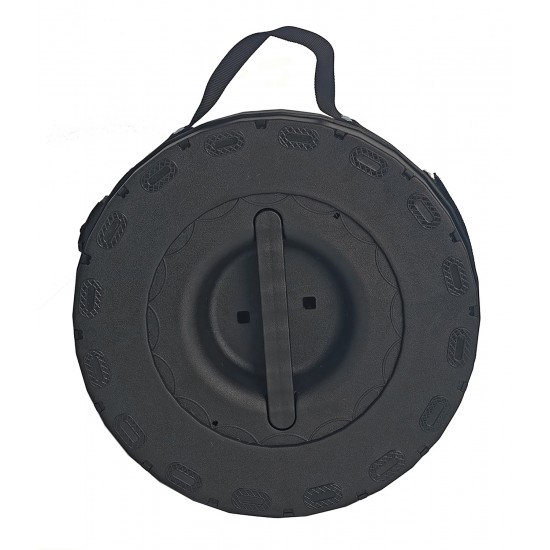 HOME USE πτυσσόμενο καρεκλάκι HUH-0269, αντοχή έως 200kg, 30x50cm, μαύρο