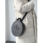 HOME USE πτυσσόμενο καρεκλάκι HUH-0269, αντοχή έως 200kg, 30x50cm, μαύρο