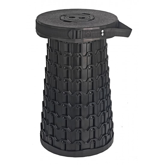 HOME USE πτυσσόμενο καρεκλάκι HUH-0269, αντοχή έως 200kg, 30x50cm, μαύρο