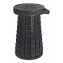 HOME USE πτυσσόμενο καρεκλάκι HUH-0269, αντοχή έως 200kg, 30x50cm, μαύρο