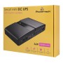 POWERTECH mini DC UPS PT-1634, 36W, 20000mAh, 3x DC, USB/USB-C, PoE/LAN, μαύρο