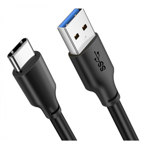 CABLETIME καλώδιο USB-C σε USB CT-C160-U33-CMAMN, 3A, 5Gbps, 3m, μαύρο