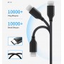CABLETIME καλώδιο USB-C σε USB CT-C160-U33-CMAMN, 3A, 5Gbps, 3m, μαύρο