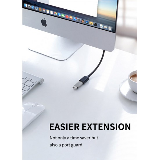 CABLETIME καλώδιο προέκτασης USB CT-C160-U3-AMAFN, 5Gbps, 2m, μαύρο