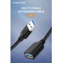 CABLETIME καλώδιο προέκτασης USB CT-C160-U3-AMAFN, 5Gbps, 2m, μαύρο