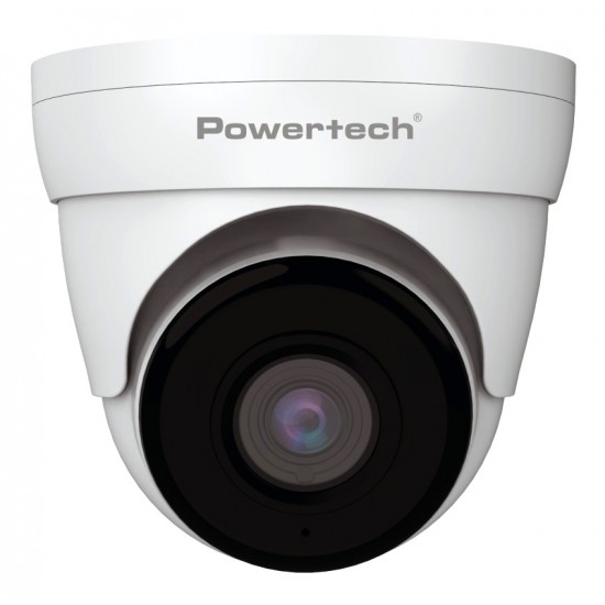 POWERTECH υβριδική κάμερα CCTV PT-1587 με μικρόφωνο & υπέρυθρα, 5MP, 2.8mm, IP66