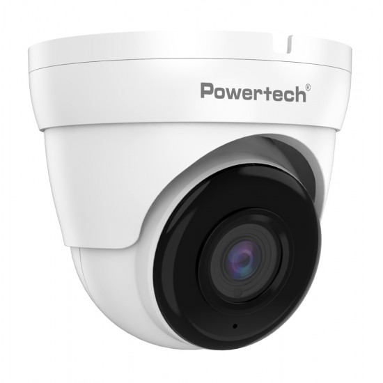 POWERTECH υβριδική κάμερα CCTV PT-1589 με μικρόφωνο & υπέρυθρα, 8MP, 2.8mm, IP66