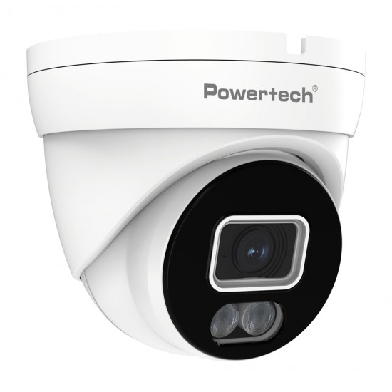 POWERTECH υβριδική κάμερα CCTV PT-1584 με μικρόφωνο & Full Color λειτουργία, 5MP, 2.8mm, IP67