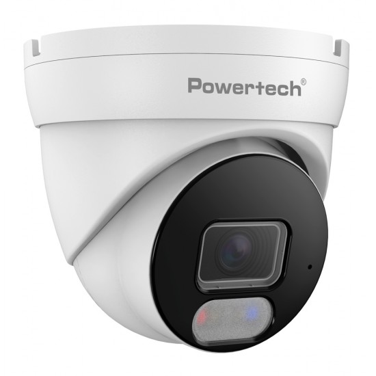 POWERTECH IP κάμερα PT-1591 με μικρόφωνο & Full Color λειτουργία, 4MP, 2.8mm, PoE, IP67
