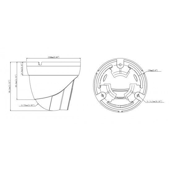 POWERTECH IP κάμερα PT-1593 με μικρόφωνο & Full Color λειτουργία, 8MP, 2.8mm, PoE, IP67