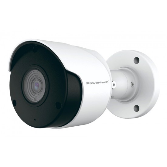 POWERTECH υβριδική κάμερα CCTV PT-1588 με μικρόφωνο & υπέρυθρα, 5MP, 2.8mm, IP66